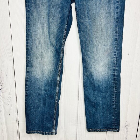 Levis Jeans Mens Sz 34x30 Blue Denim 514 Straight Leg Stretch - Picture 3 of 7